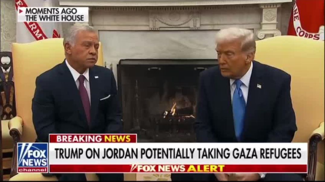 ⁣Q & A With Trump and the King of Jordan