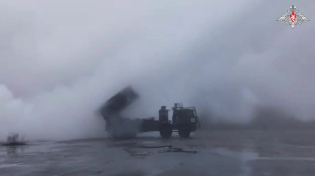 Rare Front Line Footage of a Zemledeliye Russian Remote Minelaying System in Action Near Krasnoarmey