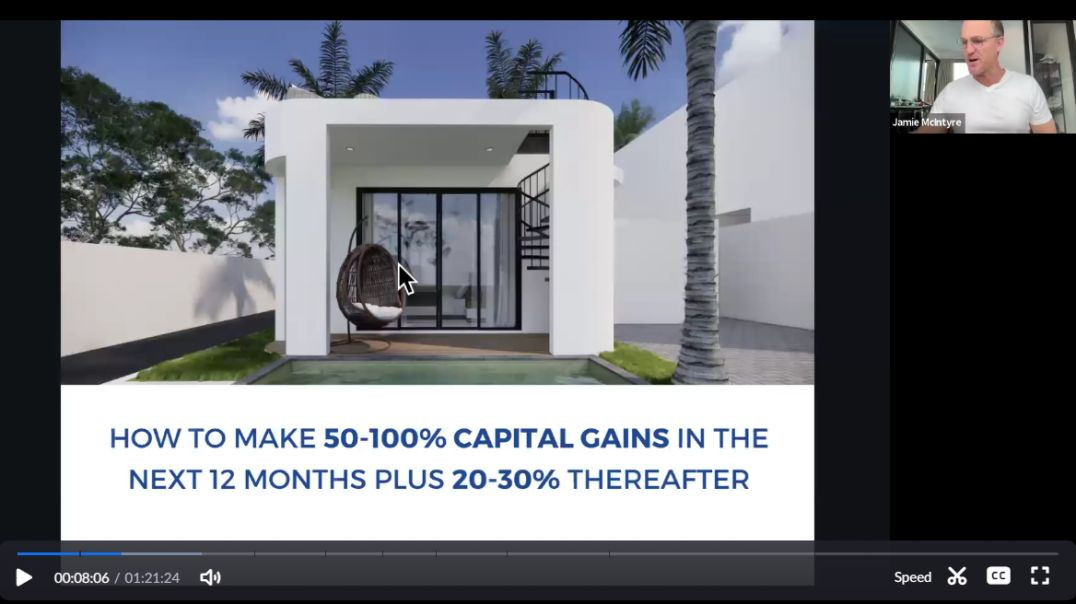 How to make 50-100% capital gain in the next 12 months, then 20-30% net rental yields ongoing.