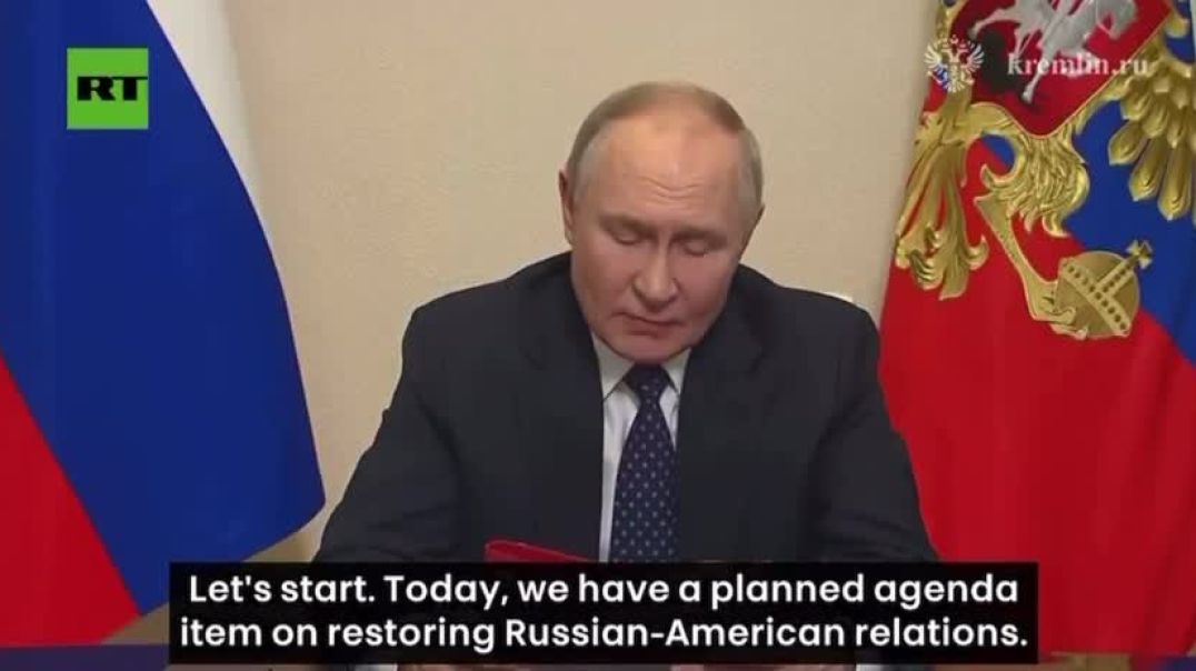 Putin Speaks on “Restoring Russian-American Relations”, and Says That Trump is “Doing Everything Pos