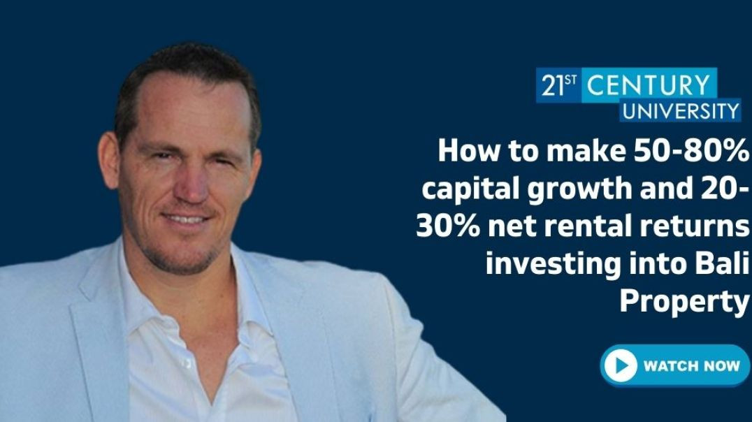 How to make 50-80% capital growth and 20-30% net rental returns investing into Bali Property