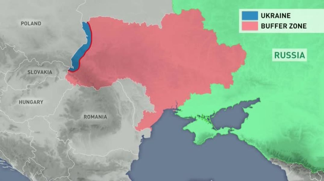 ⁣Dmitry Medvedev Showed How, in His Opinion, a Buffer Zone between Russia and Ukraine should Look Lik