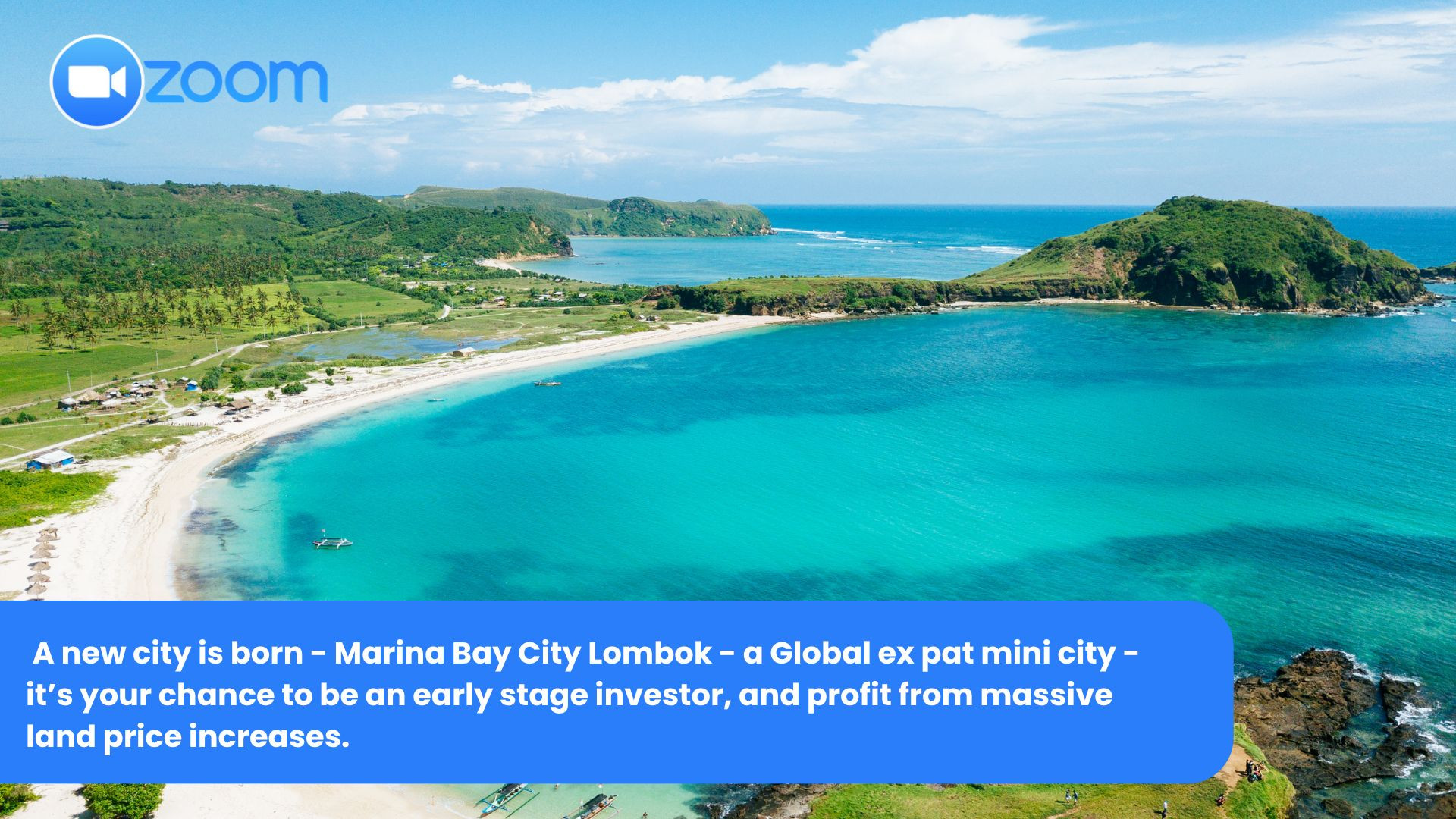 ⁣A new city is born - Marina Bay City Lombok - a Global ex pat mini city - it’s your chance to be an