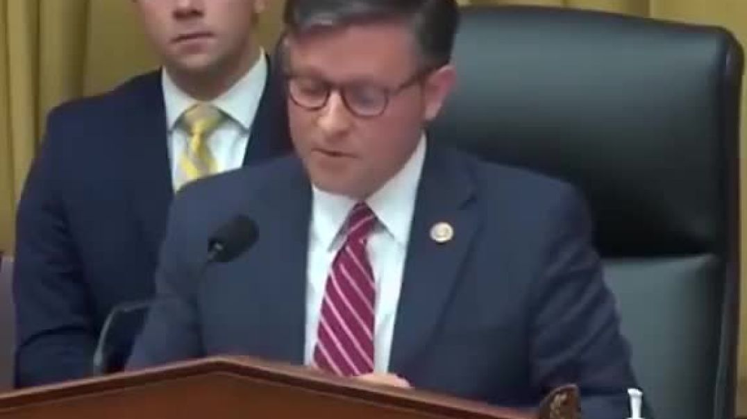 ⁣Speaker Mike Johnson Reads Direct Quotes From a Gender Transition Surgeon Who Operates On Minors