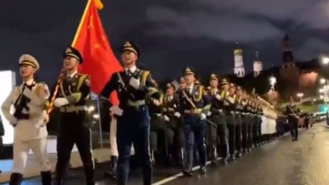 ⁣The Chinese Military is Rehearsing Marching on Moscow's Red Square in Anticipation of May 9th V