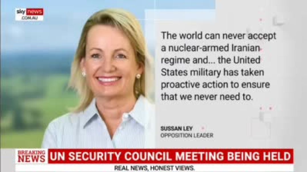 ⁣Liberal Party Leader Sussan Ley Rejoices at US Strikes on Iran Using the Opportunity to Take a Swipe