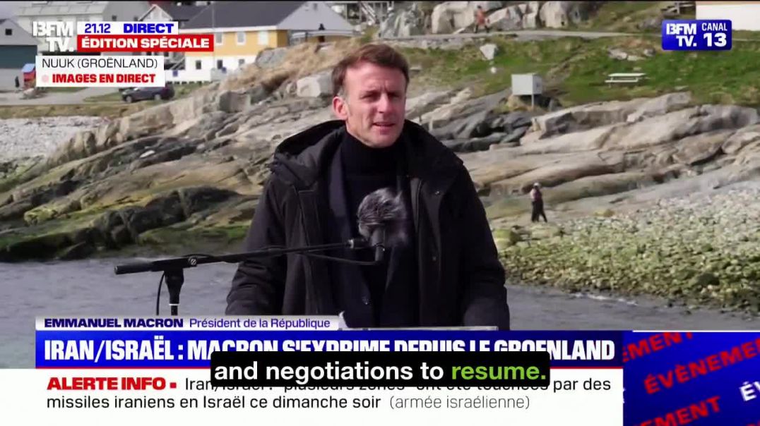 ⁣Russia CAN’T Mediate Between Israel and Iran – Macron