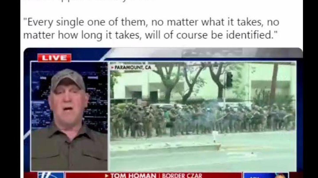 ⁣BORDER TZAR SPEAKS ABOUT THE ANTI ICE L.A. RIOTS