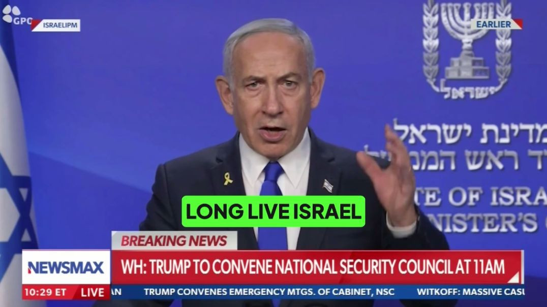 ⁣Netanyahu Says Israel’s Military Operation Against Iran Will “Help Make the World a Much Safer Place
