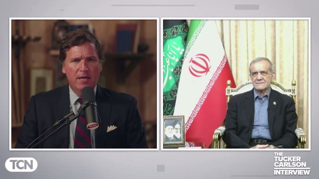 ⁣Iran Doesn't Want War with US in any Way — Iranian Prez Pezeshkian Tells Tucker Carlson