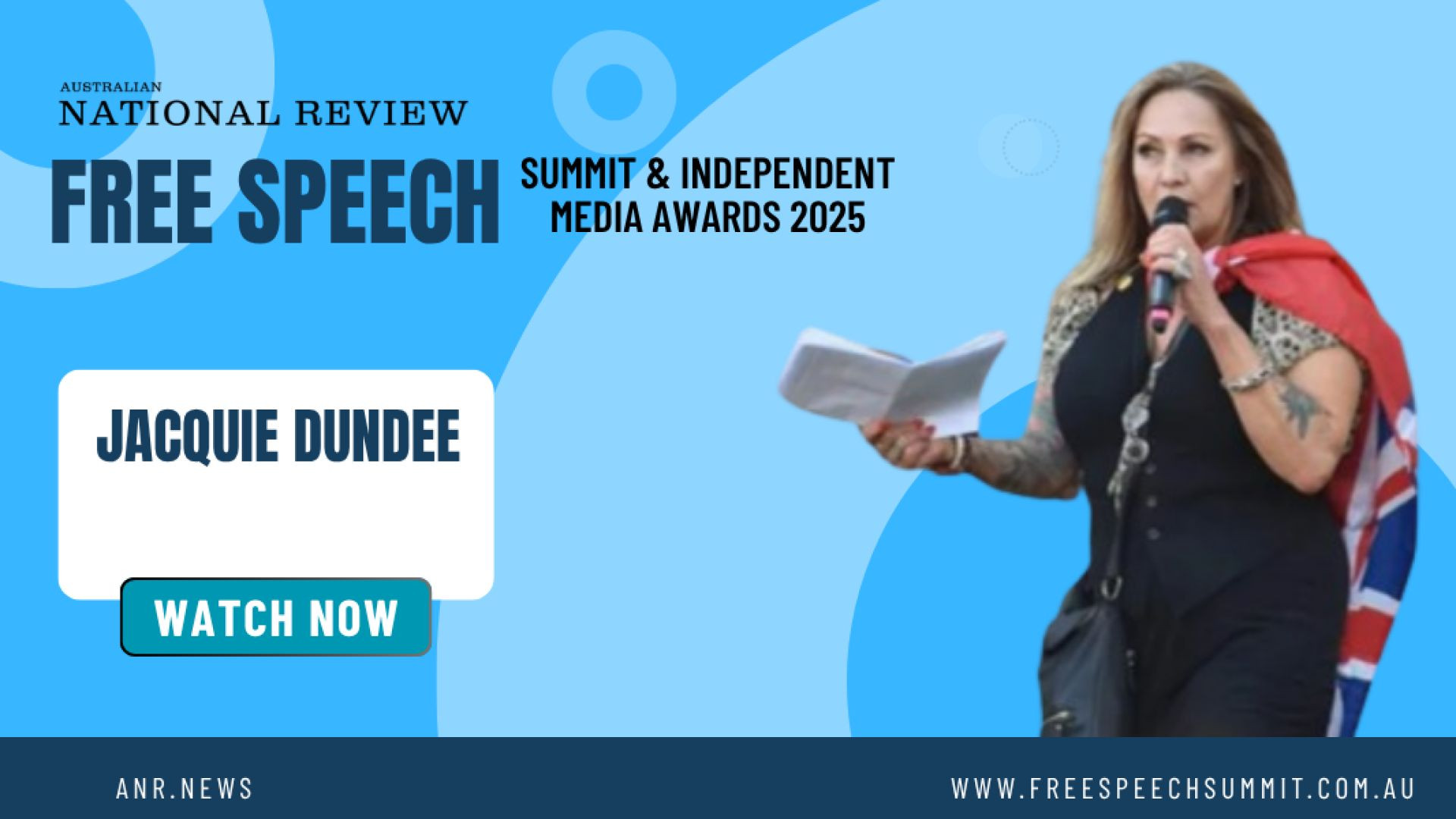 ⁣Free Speech Summit & Independent Media Awards 2025 | JACQUIE-DUNDEE