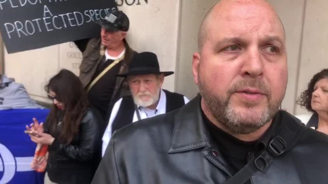 ⁣Alex Avenarius is Outside the Courthouse for the Sentencing of Paedophile Priest Alexis Rosentool