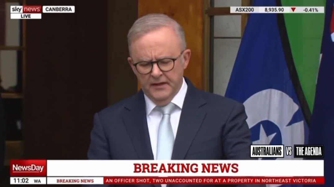 ⁣Prime Minister Anthony Albanese says that Iran was Involved in Coordinating “Antisemitic Attacks aga