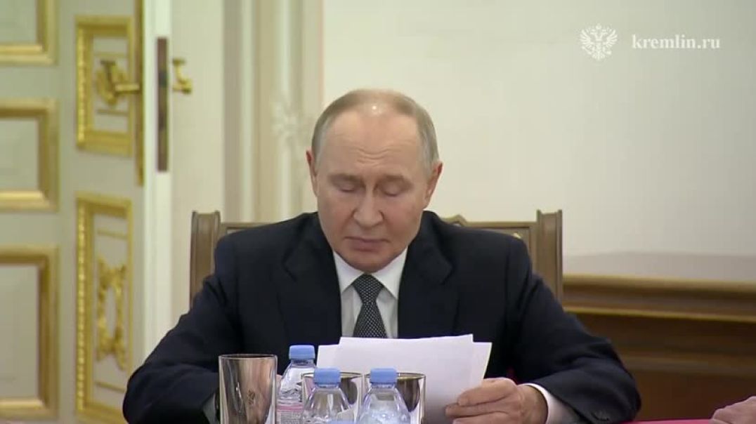 ⁣President Putin at a Meeting with Military Personnel in St. Petersburg