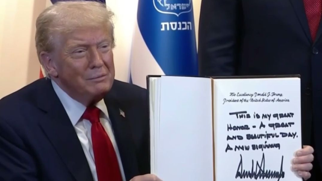 ⁣The war in Gaza is officially over — Trump in the Israeli Parliament