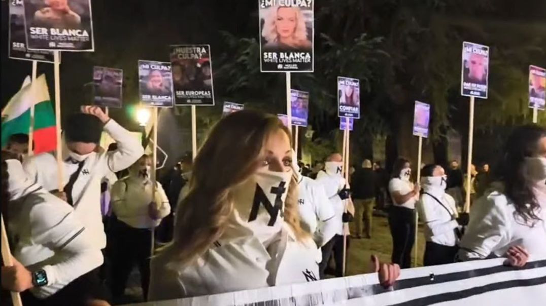 ⁣In Spain, the Far-right held a Rally. They Marched Through the Center of Madrid Calling for the Depo
