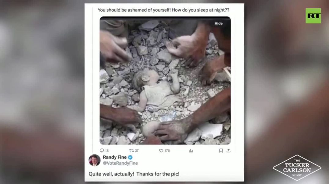 ⁣Tucker SHREDS Rep. Randy Fine for Laughing at Dead Palestinian Baby