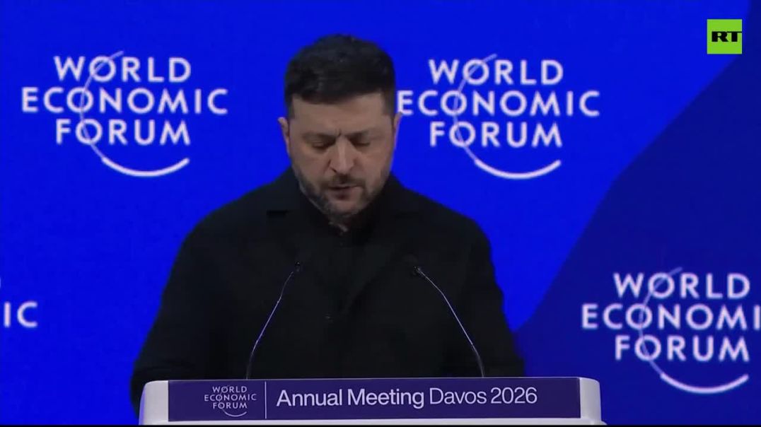 ⁣Zelensky Showed up in Davos and Decided to Bite Every Hand in the Room. He Mocked the US President, 