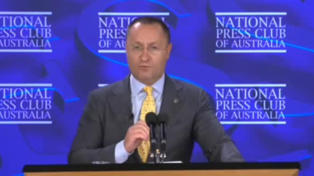 Ukraine’s Ambassador Vasyl Myroshnychenko Referred to Himself as “We Australians” While Speaking at 