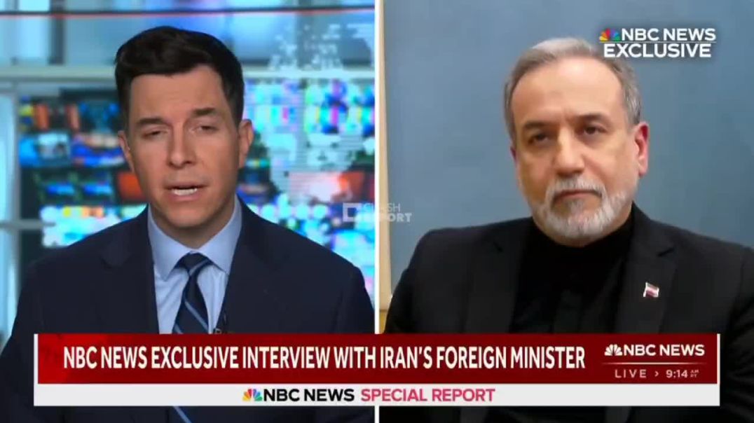 ⁣Iranian Foreign Minister Abbas Arakchi did not give a Direct Answer in an NBC Interview to the Quest