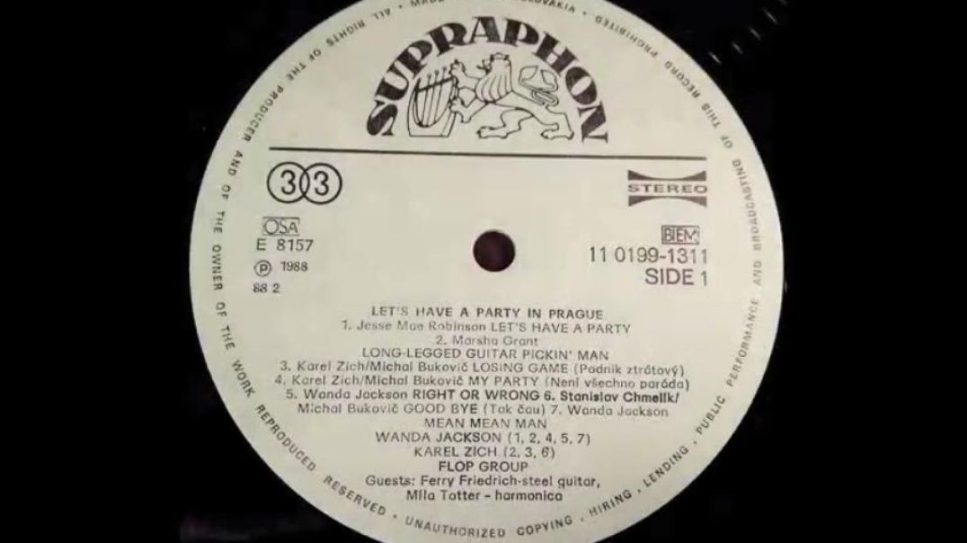 WANDA JACKSON AND KAREL ZICH IN CZECHOSLOVAKIA (1988) LET'S HAVE A PARTY