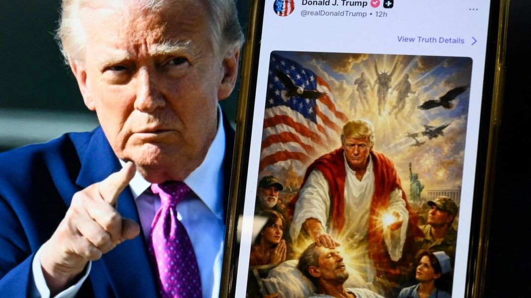 ⁣Vice President JD Vance on Trump Depicting Himself as Jesus Christ
