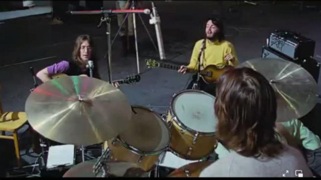 SCENES FROM THE BEATLES` LAST RECORDING SESSION TOGETHER