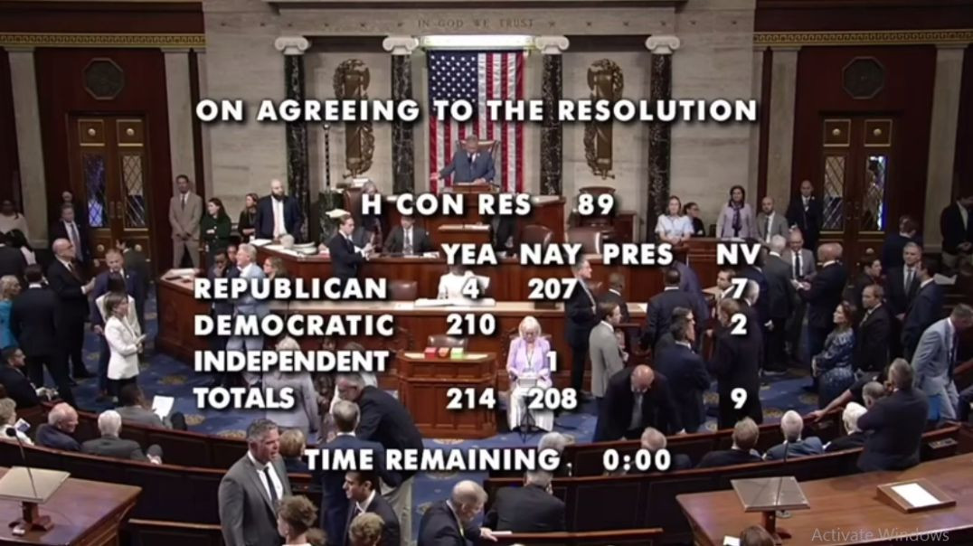The U.S. House of Representatives has Voted to Restrict Trump's Authority to Continue Military 