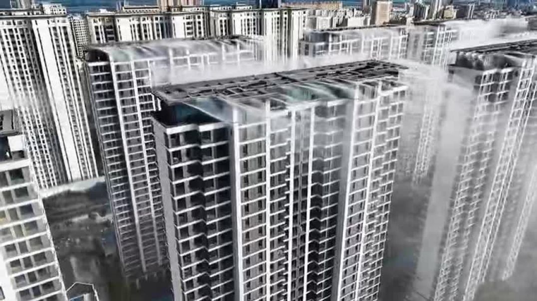 A Chinese Residential Complex has Gone Viral for Its Rooftop Misting System, Which Reduces the Tempe