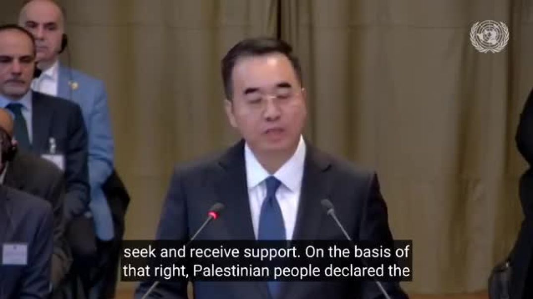 ⁣China at the International Court of Justice - The Palestinian People have the Right to Armed Struggl