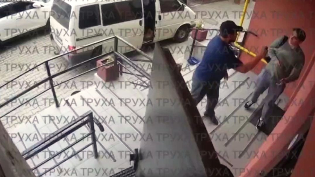 ⁣Man Cruelly Snatched by Zelensky's Thugs, His Friend Pepper Spayed and Kicked