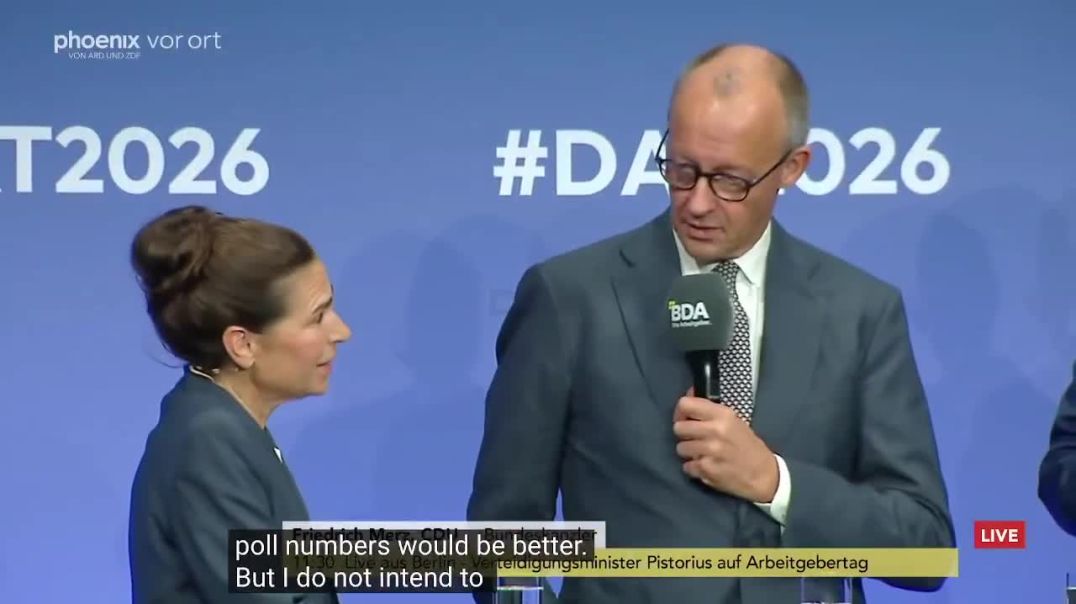 ⁣German Chancellor Merz Realises that his Support for Zelensky is his Downfall