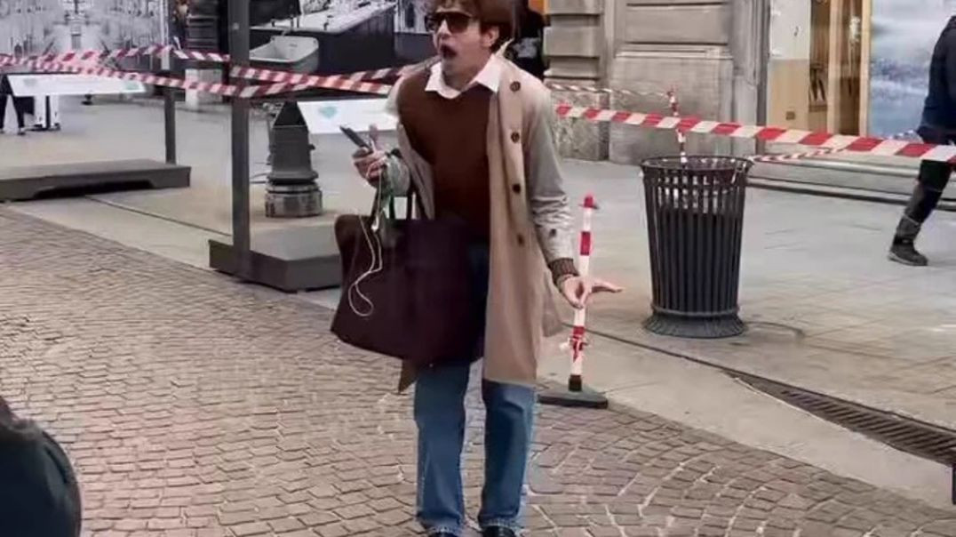 Young Italian Delivered a Furious, Emotional Speech after Violent Riots Erupted in his City Milan, C